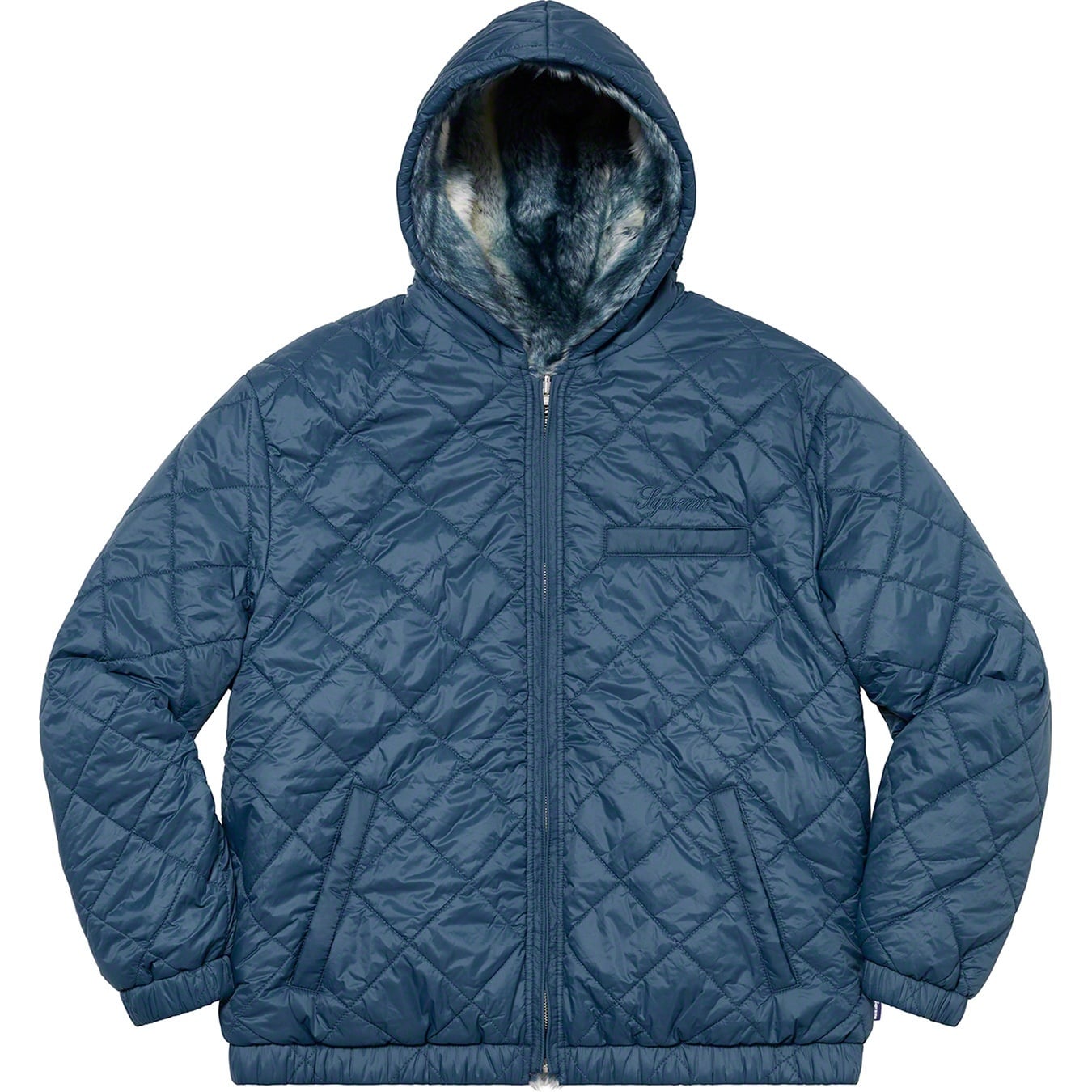 Faux Fur Reversible Hooded Jacket view 17